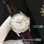 Replica Omega Seamaster Automatic White Dial Silver Bezel Watch